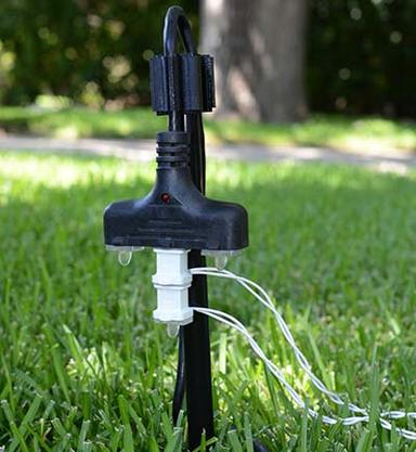 Hang the extension cord upside down